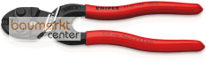 KNIPEX 71 31 160 CoBolt� S Kompakt-Bolzenschneider mit Schneidaussparung mit Kunststoff �berzogen schwarz atramentiert 160 mm