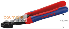 KNIPEX 72 62 200 Kraft-B�ndigschneider f�r Weichmetall und Kunststoff mit schlanken Mehrkomponenten-H�llen schwarz atramentiert 200 mm