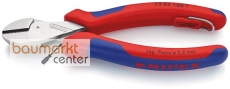 KNIPEX 73 05 160 T BK X-Cut� Kompakt-Seitenschneider mit Mehrkomponenten-H�llen, mit integrierter Befestigungs�se zum Anbringen einer Absturzsicherung verchromt 160 mm