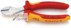 KNIPEX 73 06 160 X-Cut� Kompakt-Seitenschneider hoch�bersetzt isoliert mit Mehrkomponenten-H�llen, VDE-gepr�ft verchromt 160 mm