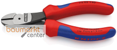 KNIPEX 74 02 140 Kraft-Seitenschneider mit Mehrkomponenten-Hüllen schwarz atramentiert 140 mm KNIPEX 74 02 140 Kraft-Seitenschneider mit Mehrkomponenten-Hüllen schwarz atramentiert 140 mm