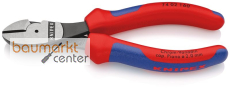 KNIPEX 74 02 160 SB Kraft-Seitenschneider mit Mehrkomponenten-H�llen schwarz atramentiert 160 mm