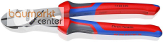 KNIPEX 74 22 250 Kraft-Seitenschneider mit Comfort-Griffen schwarz atramentiert 250 mm