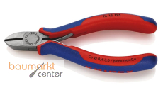 KNIPEX 76 12 125 Seitenschneider f�r Elektromechaniker mit Mehrkomponenten-H�llen schwarz atramentiert 125 mm