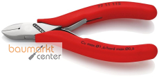 KNIPEX 77 11 115 Elektronik-Seitenschneider mit durchgestecktem Gelenk mit rutschhemmenden Kunststoff-H�llen 115 mm