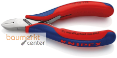 KNIPEX 77 12 115 Elektronik-Seitenschneider mit durchgestecktem Gelenk mit Mehrkomponenten-H�llen 115 mm