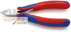 KNIPEX 77 32 120 H Elektronik-Seitenschneider mit eingesetzter Hartmetallschneide mit Mehrkomponenten-H�llen 120 mm