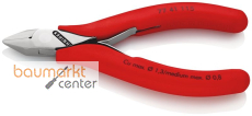 KNIPEX 77 41 115 Elektronik-Seitenschneider mit durchgestecktem Gelenk mit rutschhemmenden Kunststoff-H�llen 115 mm