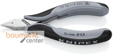 KNIPEX 77 72 115 ESD Elektronik-Seitenschneider ESD mit durchgestecktem Gelenk mit Mehrkomponenten-H�llen 115 mm