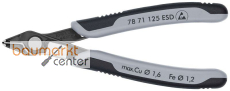KNIPEX 78 71 125 ESD Elektronski Super Knips® ESD mit Mehrkomponenten-Hüllen brüniert 125 mm KNIPEX 78 71 125 ESD Elektronski Super Knips® ESD mit Mehrkomponenten-Hüllen brüniert 125 mm