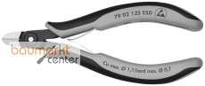 KNIPEX 79 02 125 ESD Pr�zisions-Elektronik-Seitenschneider ESD mit Mehrkomponenten-H�llen br�niert 125 mm