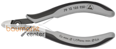 KNIPEX 79 12 125 ESD Präzisions-Elektronik-Seitenschneider ESD mit Mehrkomponenten-Hüllen brüniert 125 mm KNIPEX 79 12 125 ESD Präzisions-Elektronik-Seitenschneider ESD mit Mehrkomponenten-Hüllen brüniert 125 mm