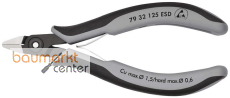 KNIPEX 79 32 125 ESD Pr�zisions-Elektronik-Seitenschneider ESD mit Mehrkomponenten-H�llen br�niert 125 mm