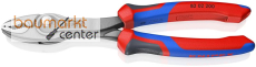 KNIPEX 82 02 200 TwinGrip Front- und Seitengreifzange mit Comfort-Griffen grau atramentiert 200 mm