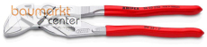 KNIPEX 86 03 250 Zangenschl�ssel Zange und Schraubenschl�ssel in einem Werkzeug mit Kunststoff �berzogen verchromt 250 mm