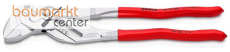 KNIPEX 86 03 300 Zangenschl�ssel Zange und Schraubenschl�ssel in einem Werkzeug mit Kunststoff �berzogen verchromt 300 mm