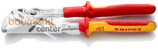 KNIPEX 86 06 250 Zangenschl�ssel Zange und Schraubenschl�ssel in einem Werkzeug isoliert mit Mehrkomponenten-H�llen, VDE-gepr�ft verchromt 250 mm