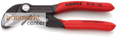 KNIPEX 87 01 125 SB Cobra� Hightech-Wasserpumpenzange mit rutschhemmendem Kunststoff �berzogen grau atramentiert 125 mm