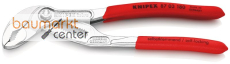 KNIPEX 87 03 180 Cobra� Hightech-Wasserpumpenzange mit rutschhemmendem Kunststoff �berzogen verchromt 180 mm