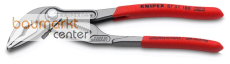 KNIPEX 87 51 180 SB Cobra� ES Wasserpumpenzange extra-schlank mit rutschhemmendem Kunststoff �berzogen grau atramentiert 180 mm