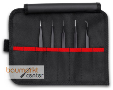 KNIPEX 92 00 01 ESD Universalpinzetten-Set ESD 5-teilig 90 mm KNIPEX 92 00 01 ESD Universalpinzetten-Set ESD 5-teilig 90 mm