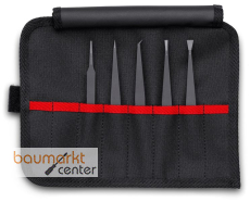 KNIPEX 92 00 05 ESD Kunststoffpinzetten-Set ESD 5-teilig 90 mm