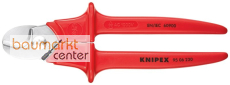 KNIPEX 95 06 230 Kabelschere Griffe mit Kunststoff umspritzt isoliert, mit Kunststoff umspritzt, VDE-gepr�ft 230 mm