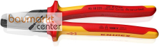 KNIPEX 95 18 225 StepCut� XL Kabelschere mit Stufenschnitt isolierender Mehrkomponenten-Griff, VDE-gepr�ft br�niert 225 mm