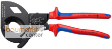 KNIPEX 95 32 315 A Kabelschneider (Ratschenprinzip) f�r stahlarmierte Kabel (SWA-Kabel) mit Mehrkomponenten-H�llen schwarz lackiert 315 mm