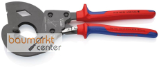 KNIPEX 95 32 340 SR ACSR Freileitungsschneider (Ratschenprinzip) f�r Freileitungsseile mit Stahlkern mit Mehrkomponenten-H�llen br�niert 340 mm