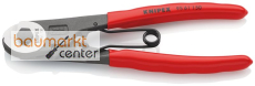 KNIPEX 95 61 150 Bowdenzugschneider mit Kunststoff �berzogen schwarz atramentiert 150 mm