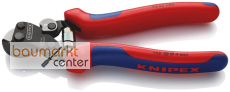 KNIPEX 95 62 160 SB Drahtseilschere auch f�r hochfeste Drahtseile mit Mehrkomponenten-H�llen br�niert 160 mm