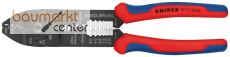 KNIPEX 97 21 215 B SB Crimpzange mit Mehrkomponenten-H�llen schwarz lackiert 230 mm