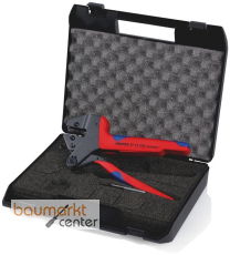KNIPEX 97 43 200 Crimp-Systemzange f�r auswechselbare Crimpeins�tze mit Mehrkomponenten-H�llen br�niert 200 mm