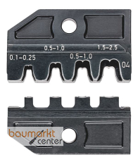 KNIPEX 97 49 04 Crimpeinsatz f�r unisolierte, offene Steckverbinder (2,8 + 4,8 mm Breite)