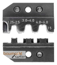 KNIPEX 97 49 15 Crimpeinsatz f�r Fahnenstecker und unisolierte offene Steckverbinder