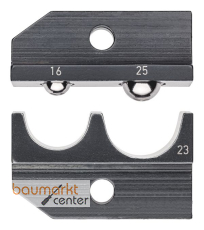 KNIPEX 97 49 23 Crimpeinsatz f�r unisolierte Rohr- und Quetschkabelschuhe sowie unisolierte Sto�- und Quetschverbinder nach DIN 46341