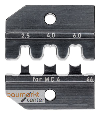 KNIPEX 97 49 66 Crimpeinsatz für Solar-Steckverbinder MC4® & MC4® EVO2 2,5/4/6 mm² KNIPEX 97 49 66 Crimpeinsatz für Solar-Steckverbinder MC4® & MC4® EVO2 2,5/4/6 mm²