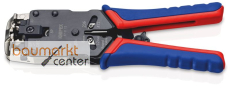 KNIPEX 97 51 12 SB Crimpzange f�r Westernstecker mit Mehrkomponenten-H�llen br�niert 200 mm