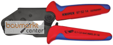 KNIPEX 97 52 14 Crimpzange kurze Bauform mit Mehrkomponenten-H�llen br�niert 195 mm