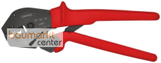 KNIPEX 97 52 19 Crimpzange auch f�r Zweihandbedienung mit rutschhemmenden Kunststoff-H�llen br�niert 250 mm