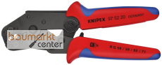 KNIPEX 97 52 20 Crimpzange kurze Bauform mit Mehrkomponenten-H�llen br�niert 195 mm