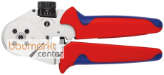 KNIPEX 97 52 63 Vierdornpresszange f�r gedrehte Kontakte mit Mehrkomponenten-H�llen verchromt 180 mm