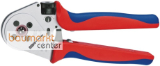 KNIPEX 97 52 65 A Vierdornpresszange f�r gedrehte Kontakte mit Mehrkomponenten-H�llen verchromt 230 mm