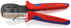 KNIPEX 97 54 24 Crimpzange f�r Miniaturstecker Parallelcrimp mit Mehrkomponenten-H�llen br�niert 190 mm