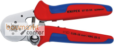 KNIPEX 97 55 04 SB Selbsteinstellende Crimpzange für Aderendhülsen mit Seiteneinführung mit Mehrkomponenten-Hüllen verchromt 180 mm KNIPEX 97 55 04 SB Selbsteinstellende Crimpzange für Aderendhülsen mit Seiteneinführung mit Mehrkomponenten-Hüllen verchromt 180 mm