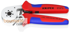 KNIPEX 97 55 14 SB Selbsteinstellende Crimpzange für Aderendhülsen mit Seiteneinführung mit Mehrkomponenten-Hüllen verchromt 180 mm KNIPEX 97 55 14 SB Selbsteinstellende Crimpzange für Aderendhülsen mit Seiteneinführung mit Mehrkomponenten-Hüllen verchromt 180 mm