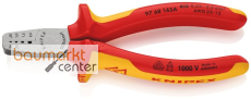 KNIPEX 97 68 145 A Crimpzange f�r Aderendh�lsen isoliert mit Mehrkomponenten-H�llen, VDE-gepr�ft 145 mm