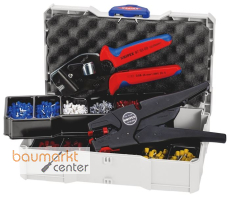 KNIPEX 97 90 16 Crimp-Sortiment f�r Aderendh�lsen 1 x 12 40 200, 1 x 97 53 09, 8 x Aderendh�lsen Sets 265 mm