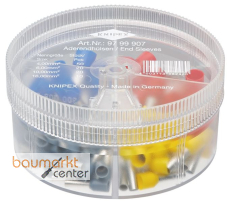 KNIPEX 97 99 907 Sortimentsboxen mit 100 isolierten Aderendhülsen 4-teilig KNIPEX 97 99 907 Sortimentsboxen mit 100 isolierten Aderendhülsen 4-teilig